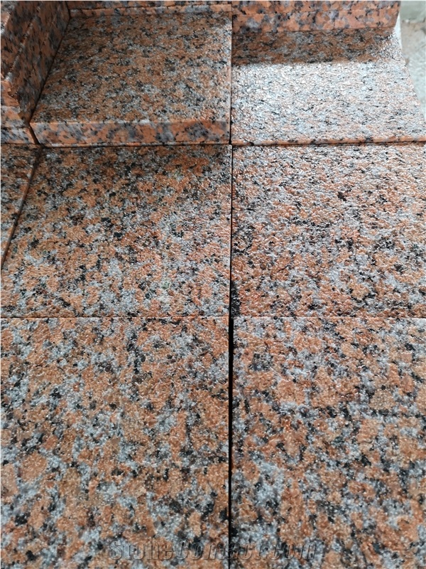 Maple Red Granite ,Red Granite Bushhammered