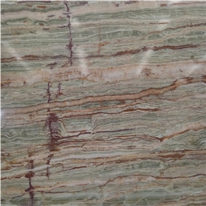 Bamboo Green Onyx Slab for Table Top