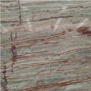 Bamboo Green Onyx Slab for Table Top