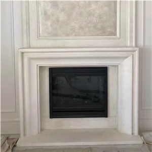 Beige Fireplace Carving Stone for Home Decor