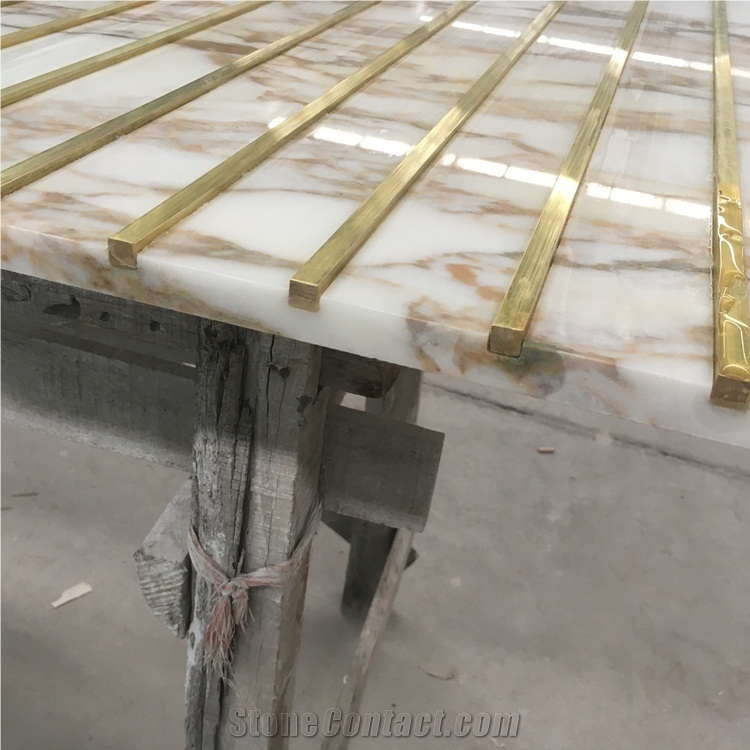 Calacatta Gold Marble Rectangle Countertops
