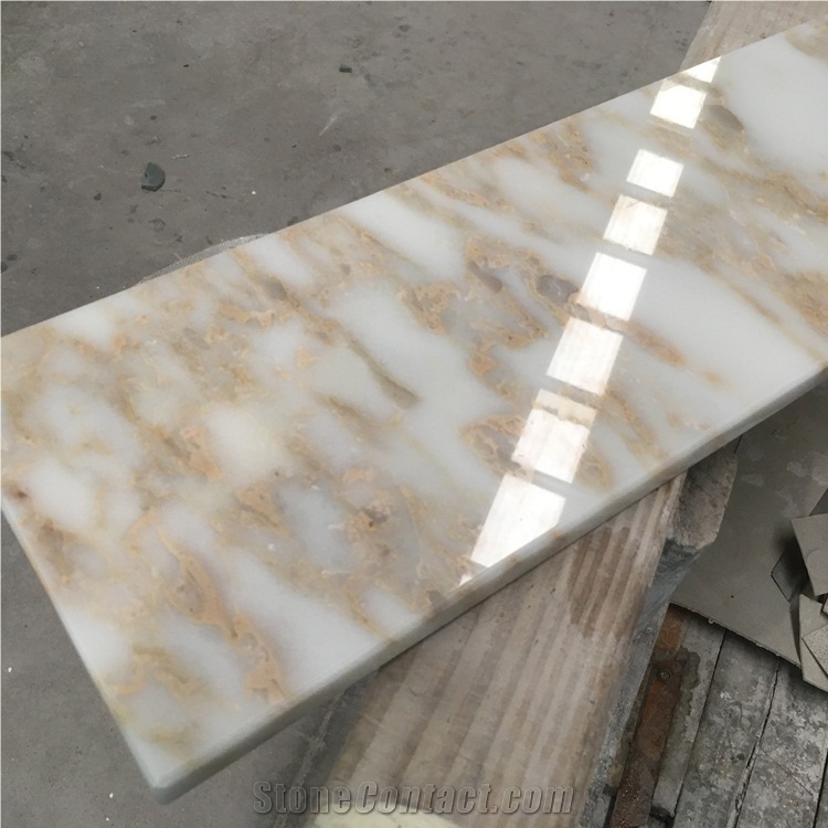 Calacatta Gold Marble Rectangle Countertops
