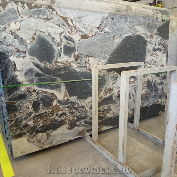 Cheaper Calacatta Replacement White Marble Slab