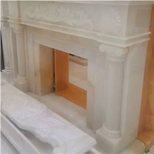 China Manufacturer Onyx Carved Fireplace Mantel China Manufacturer Onyx Carved Fireplace Mantel