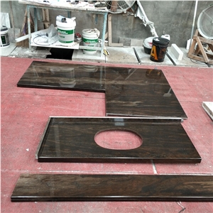 Fantasy Brown Kitchen Granite Countertop Prefab