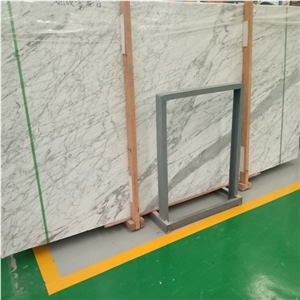 Natural Arabescato White Marble Slab for Interior