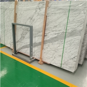 Natural Arabescato White Marble Slab for Interior