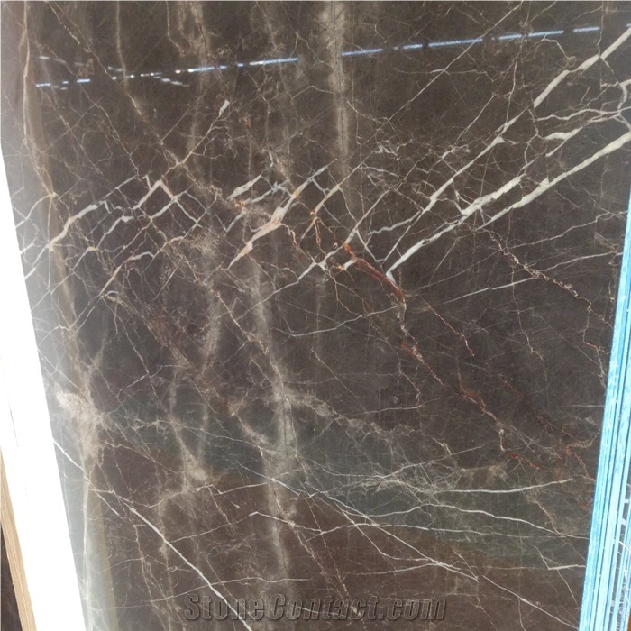 Noir St Laurent Brown Marble Slabs for Indoor