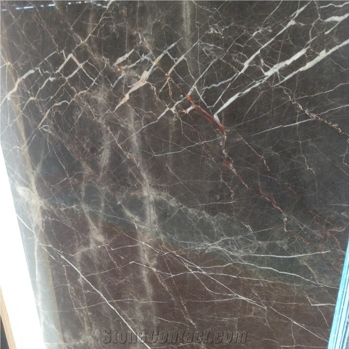 Noir St Laurent Brown Marble Slabs for Indoor