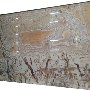 Orange Picasso Quartzite Slab for Sale