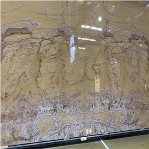 Orange Picasso Quartzite Slab for Sale