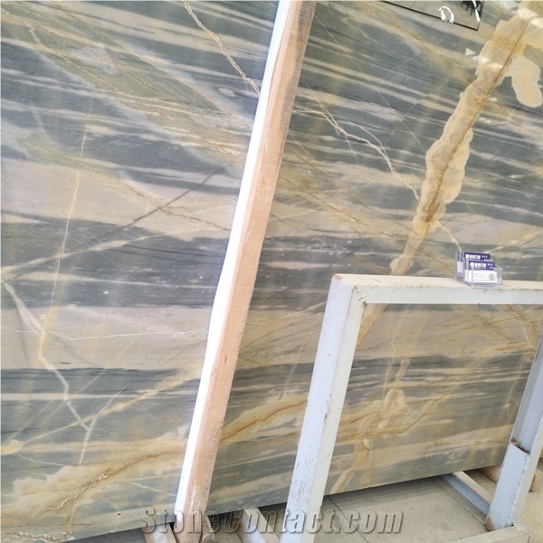 Polished Blue Levin Marble Slab