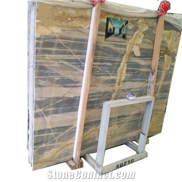 Polished Blue Levin Marble Slab