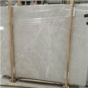 Popular Tundra Light Grey Marble Slab Lower Price