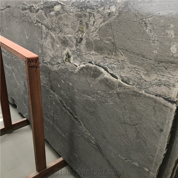 Silver Galaxy Gray Granite Slabs