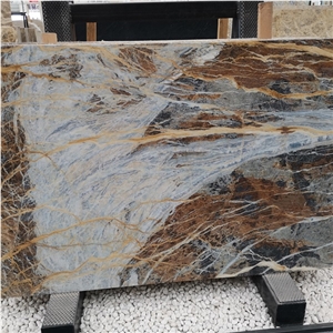 Turkish Blue Jeans Marble Slabs for Indoor Design