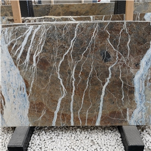 Turkish Blue Jeans Marble Slabs for Indoor Design