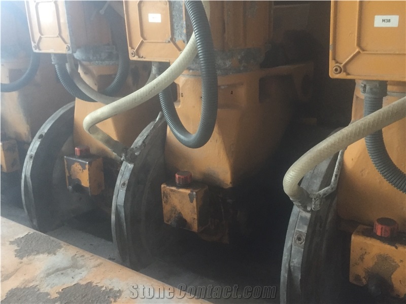 Breton Dxl 12 Used Multiblade Cross Cutter 12 Heads for Granite and Marble
