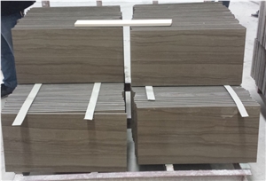 Athens Grey Wooden Marble Slab Elegant Grey