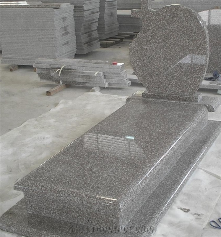 China Granite G664 Single Headstone Gravestone