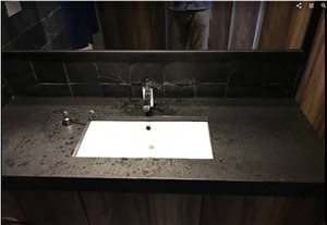 Indian Black Galaxy Granite Kitchen Countertop