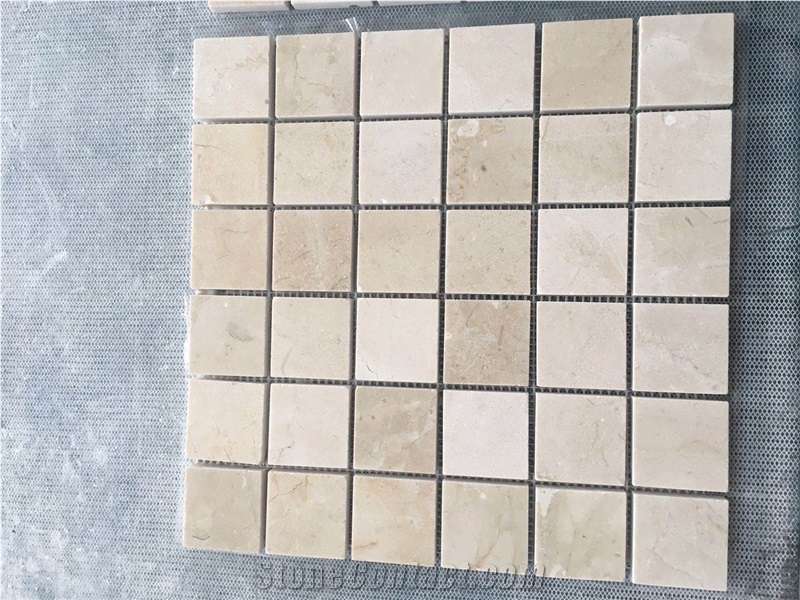 Polished Beige Simi Marble Mosaic