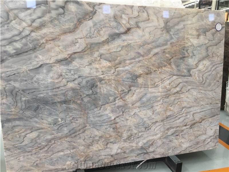 Polished Rome Impression Lafi Blue Marble Slab