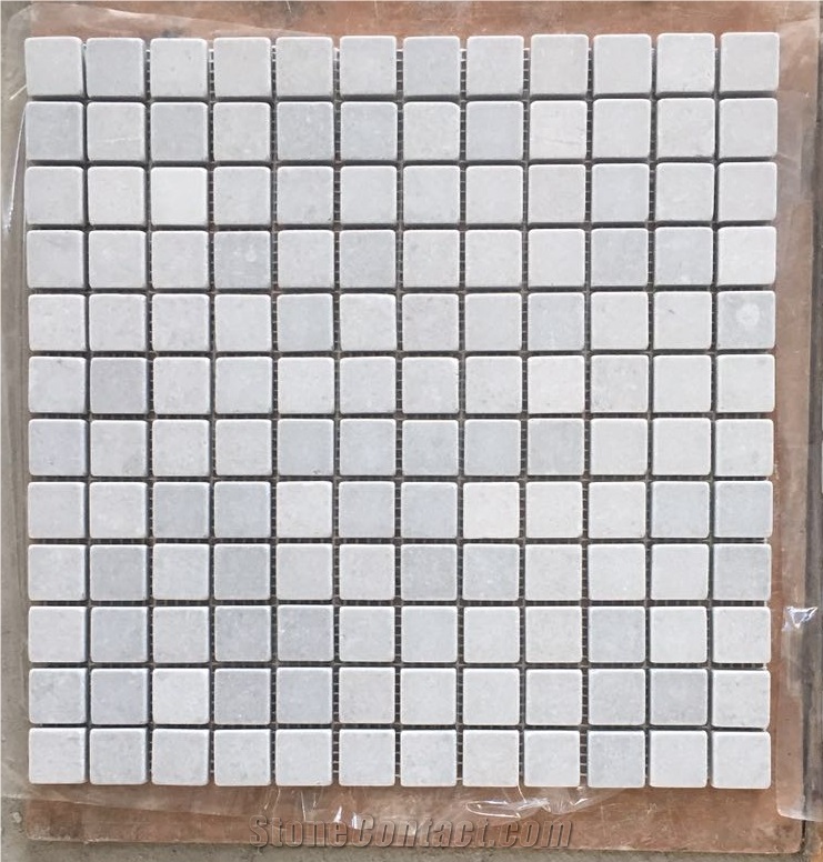 Popular White Cinderella Grey Marble Mosaic