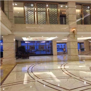 Sofita Gold Beige Marble Polished Slabs Floor