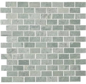 Square Polished Green Marble Mosaic Floor Tile