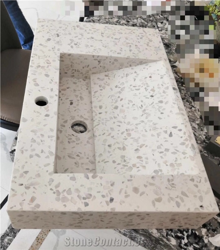 Wholesale Cement White Terrazzo Floor Tile