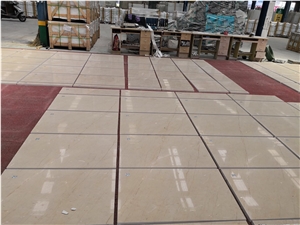 Pacific Cream Marble Slab Machine Cut to Size Floor Tiles Hotel,Villa Project Wall Cladding