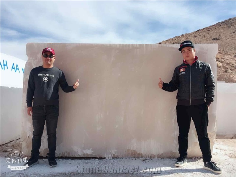 Pacific Cream Marble Slab Machine Cut to Size Floor Tiles Hotel,Villa Project Wall Cladding