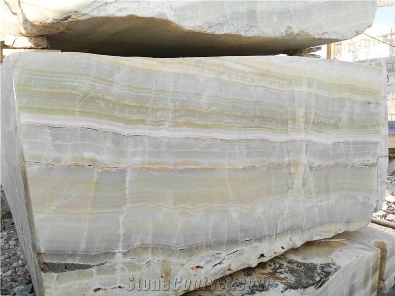 White Onyx Block, Iran White Onyx