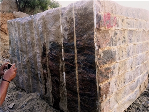 Indian Multi Red, Multicolor Red Granite Blocks