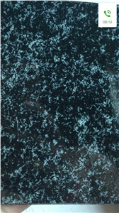M10 Green Flowers On Deep Black Background Granite Blocks