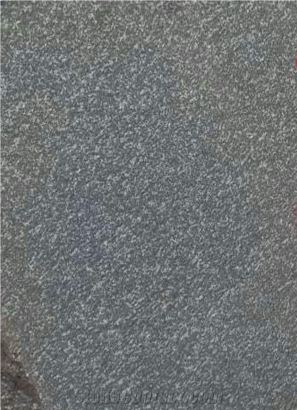 M10 Green Flowers On Deep Black Background Granite Blocks