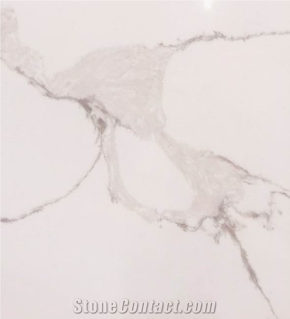 Calacatta White Quartz for Kitchen Countertops