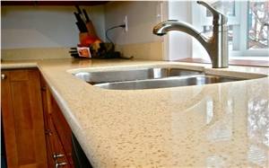 No Tariff Crushed Glass Kitchen Countertops