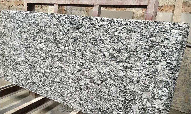 Spray White Sea Wave Prefab Countertops Bath Tops