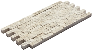 Chiaro Split Face 1x5 Travertine Mosaic Chiaro Split Face 1x5 Travertine Mosaic