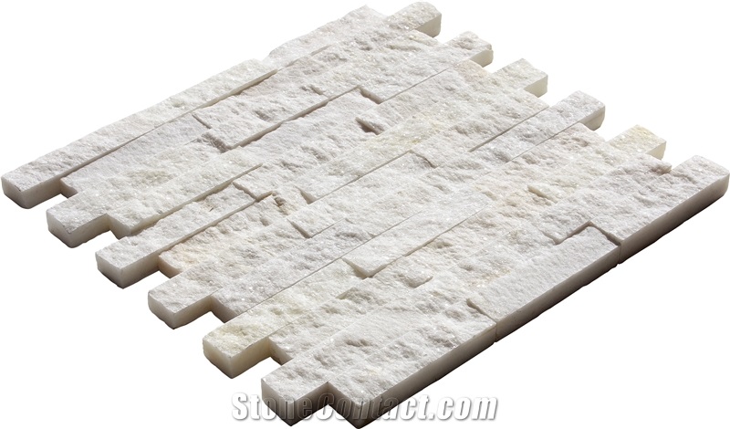 Mugla Sugar Marble Split Face 23x48 Mosaic Tiles