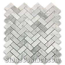 Carrara White Hexagon Matte Marble Mosaic