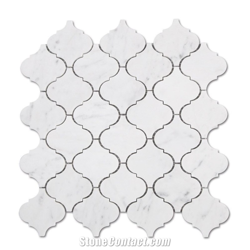 Carrara White Hexagon Matte Marble Mosaic