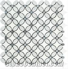 Carrara White Marble Penny Round Mosaic Tile