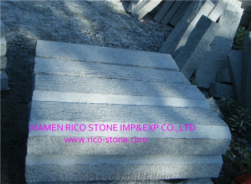 G603 Grey Granite Kerbstones Flamed