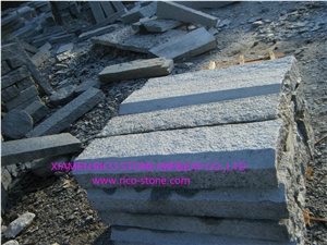 G603 Grey Granite Kerbstones Flamed