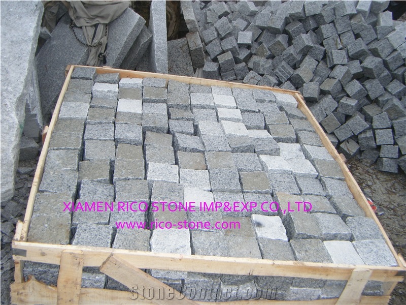 G603 Grey Granite Natural Cobbles,Paving Stones