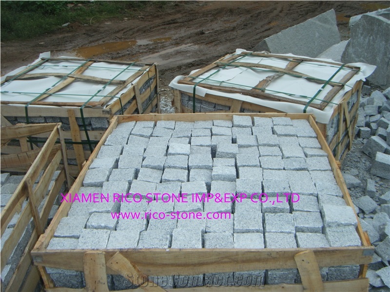 G603 Grey Granite Natural Cobbles,Paving Stones