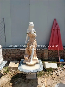 Stone Sculpture, Red Marble Sculpture